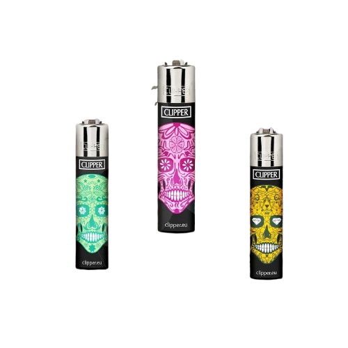 CLIPPER LIGHTER MEXICAN SKULLS